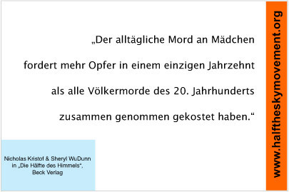 Gendercide, Nicholas Kristof, Völkermorde