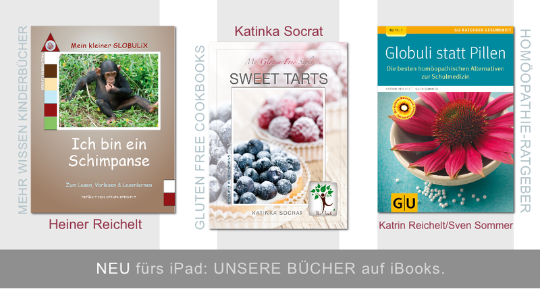Globuli, Homöopathie, glutenfrei, gluten free, Reichelt, Bücher Globulix